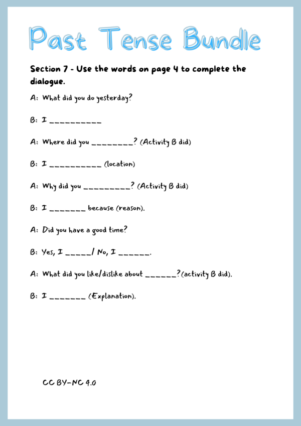 Past Tense Bundle - Image 4