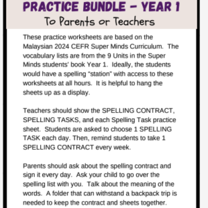 Year Long Parctice Worksheet
