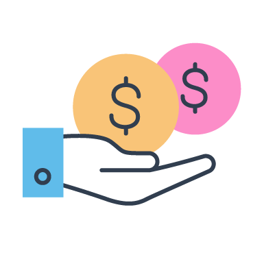 icon giving money